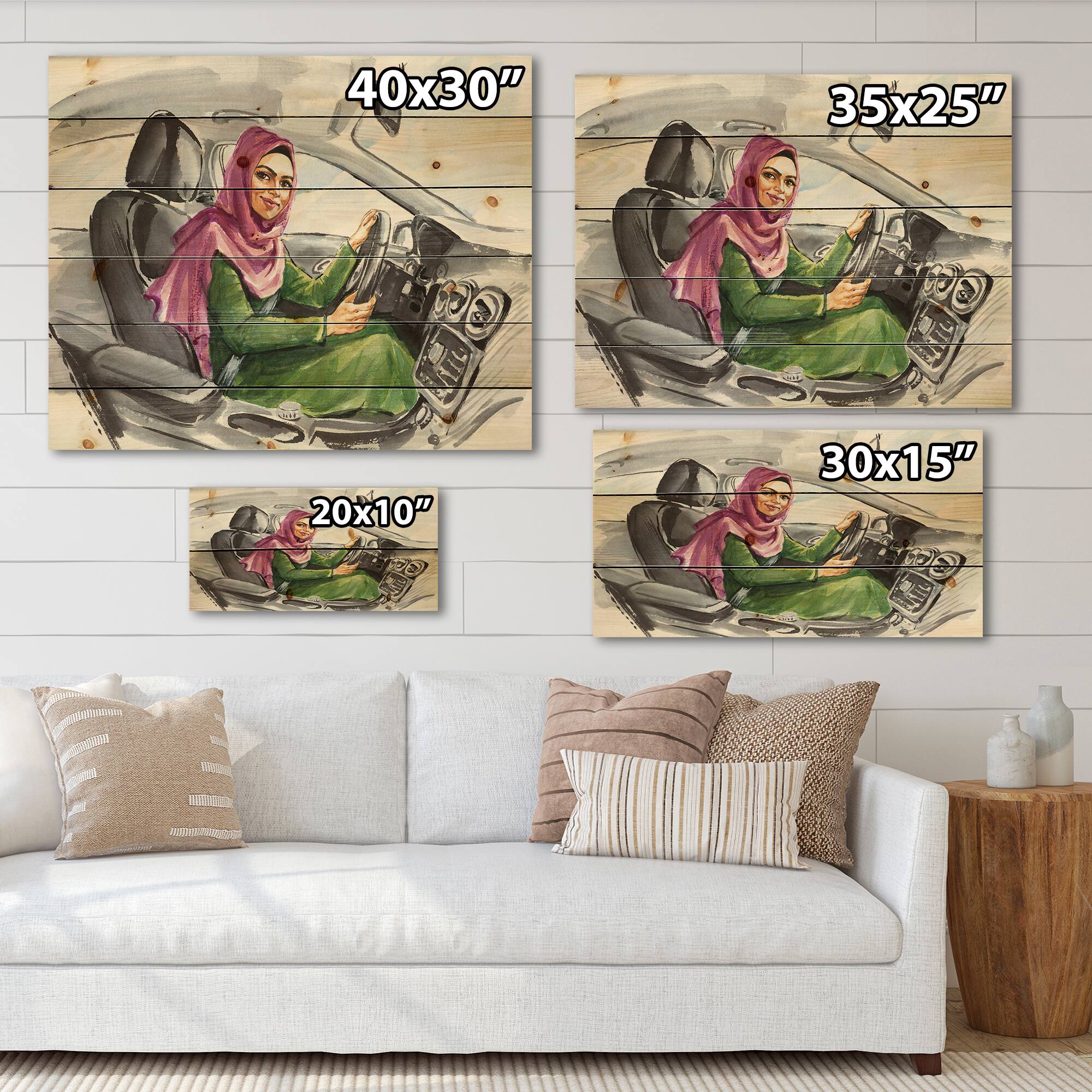 Designart - Arabian Woman Driving A Car II